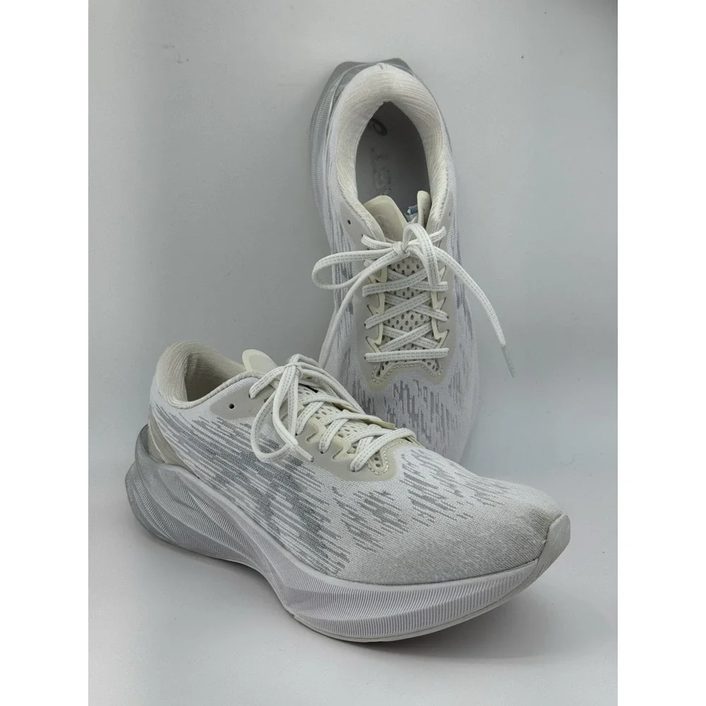 Asics Novablast 3 Running Shoes Women's White Piedmont Grey 1012B288 Size 11